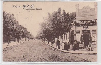 71003 Feldpost Ak Focsani Rumänien Boulevard Karol 1917
