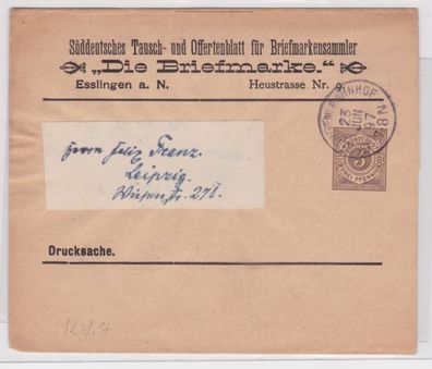 95261 Ganzsache Brief Tausch- und Offertenblatt für Briefmarkensammler 1897