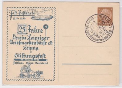 95253 Ganzsache Ak Leipzig, 25 Jahre Verein Leipziger Briefmarkenbörse 1936