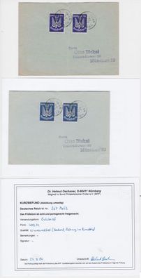 66231 seltener Brief mit Michel 267 Me F2 portogerecht geprüft 23.8.1923