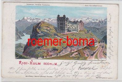 73939 Ak Lithographie Rigi-Kulm 1800 ü.M. Schweiz 1903