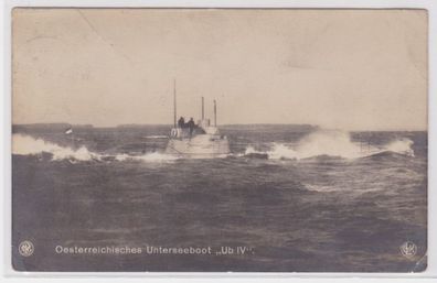 32568 Foto Ak österreichisches Unterseeboot 'Ub IV' 1914