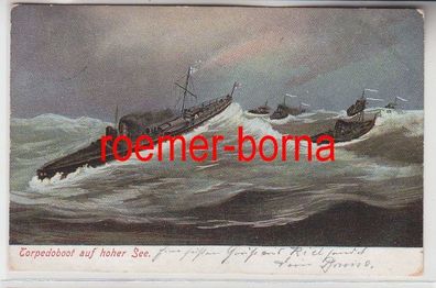 74806 Ak Torpedoboot auf hoher See 1906
