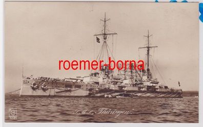 85124 Ak Kriegsschiff S.M.S. 'Thüringen' um 1915