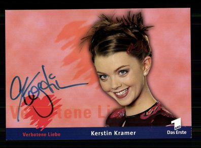 Kerstin Kramer Verbotene Liebe Autogrammkarte Original Signiert ## BC 172944