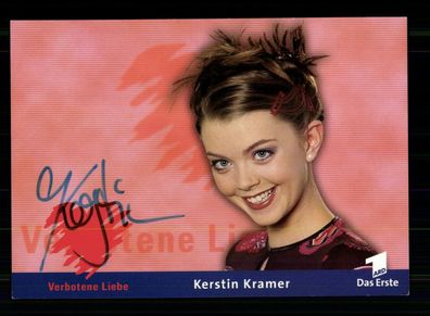 Kerstin Kramer Verbotene Liebe Autogrammkarte Original Signiert ## BC 172945