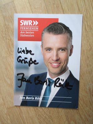 SWR Fernsehmoderator Jan Boris Rätz - handsigniertes Autogramm!!
