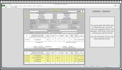 Prüfbuch Dokumentation Feuerlöscher prüfen Wartung Prüfung DGUV 205 DIN 14406-4 Excel