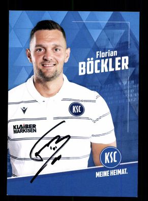 Florian Böckler Autogrammkarte Karlsruher SC 2020-21 Original Signiert