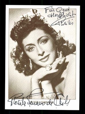 Rosita Serrano Autogrammkarte Original Signiert ## BC 174188