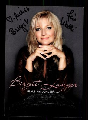 Birgit Langer Autogrammkarte Original Signiert ## BC 174221