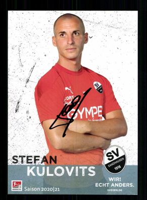 Stefan Kulovits Autogrammkarte SV Sandhausen 2020-21 Original Signiert