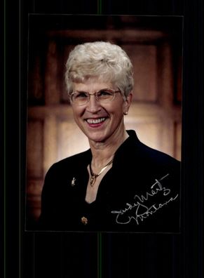Judy Martz (1943-2017) Gouverneur von Montana Original Signiert # BC 174972