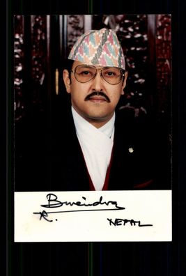 Gyanendra Bir Bikram Shah Dev König von Nepal 2007-08 Signiert # BC 174988