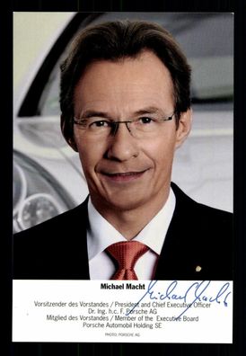 Michael Macht Vorstandsvorsitzender Porsche Ag Signiert ## BC G 32476