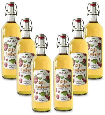 Raunikar - 6er Set Alte Himbeere Schnaps 6x 1L (38% Vol)- [Enthält Sulfite]