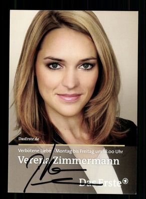 Verena Zimmermann Verbotene Liebe Autogrammkarte Original Signiert ## BC 172820