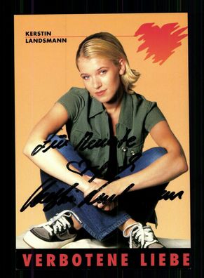 Kerstin Landsmann Verbotene Liebe Autogrammkarte Original Signiert ## BC 172907