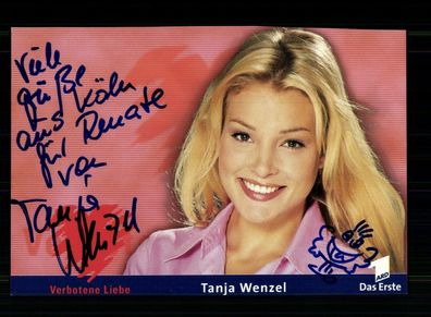 Tanja Wenzel Verbotene Liebe Autogrammkarte Original Signiert ## BC 172921