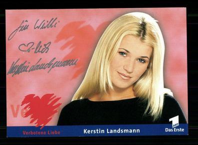 Kerstin Landsmann Verbotene Liebe Autogrammkarte Original Signiert ## BC 172940