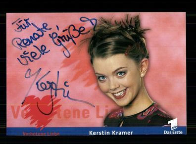 Kerstin Kramer Verbotene Liebe Autogrammkarte Original Signiert ## BC 172943