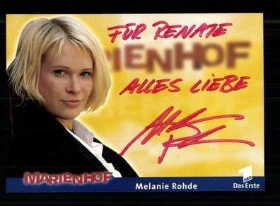 Melanie Rohde Marienhof Autogrammkarte Original Signiert ##BC 173248