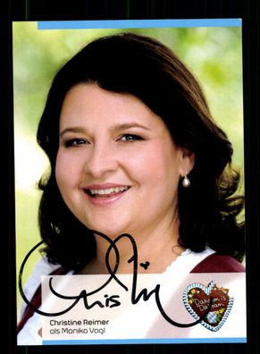 Christine Reimer Dahoam is Dahoam Autogrammkarte Original Signiert ## BC 174480