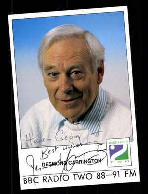 Desmond Carrington Autogrammkarte Original Signiert ## BC G 32203