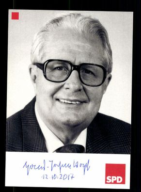Hans Jochen Vogel (1926-2020) SPD Vorsitzender 1990-91 Original Sign # BC 174695