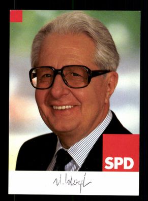Hans Jochen Vogel (1926-2020) SPD Vorsitzender 1990-91 Original Sign# BC 174696
