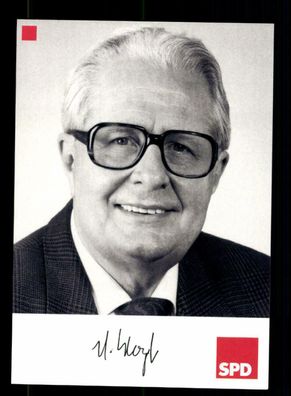 Hans Jochen Vogel (1926-2020) SPD Vorsitzender 1990-91 Original Sign # BC 174701