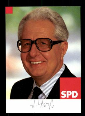 Hans Jochen Vogel (1926-2020) SPD Vorsitzender 1990-91 Original Sign# BC 174702