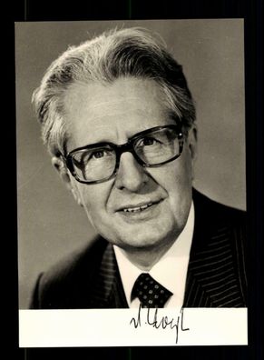 Hans Jochen Vogel (1926-2020) SPD Vorsitzender 1990-91 Original Sign# BC 174704