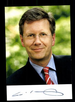 Christian Wulff Bundespräsident 2010-2012 Autogrammkarte Original Sig #BC 174844