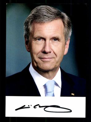 Christian Wulff Bundespräsident 2010-2012 Autogrammkarte Original Sig #BC 174849