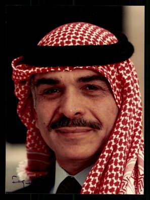 Hussein I. (1935-1999) Präsident von Jordanien Original Signiert #BC G 32335