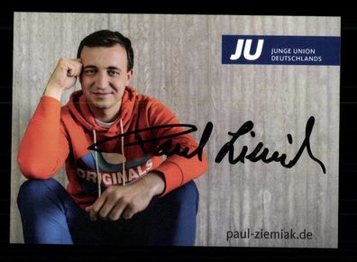Paul Ziemiak Bundesvorsitzender der Jungen Union Original Signiert #BC 175520