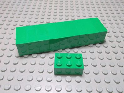 Lego 10 Basic Steine 2x3 hoch grün 3002 Set 5955 4095 4998 4884