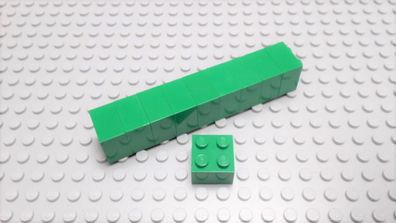 Lego 10 Basic Steine 2x2 hoch grün 3003 Set 4884 6748 4626 3724