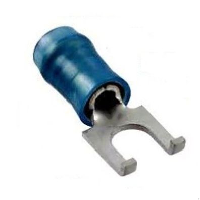 Gabelkabelschuh 1,5 -2,5mm² / qmm mit Teilisolierung, blau, 20St.