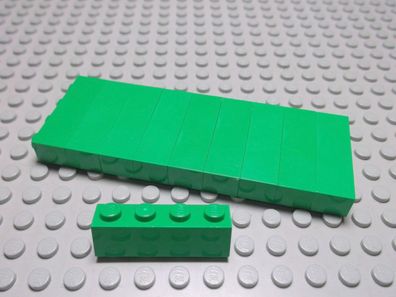 Lego 10 Basic Steine 1x4 hoch grün 3010 Set 8114 7898 7939 4095