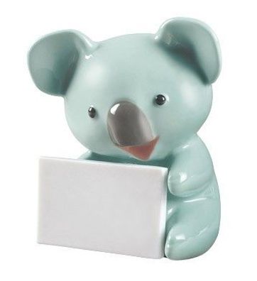 NAO® Figur »BABYBÄR MIT Nachricht (TÜRKIS) Höhe: 6 cm«