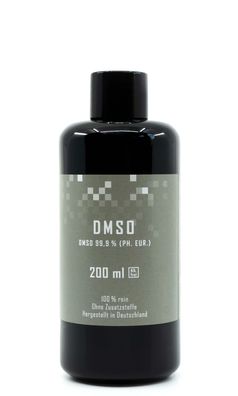 DMSO 200ml - Dimethylsulfoxid Pur 99,9% Reinheit Naturstoff - Kasimir + Lieselotte