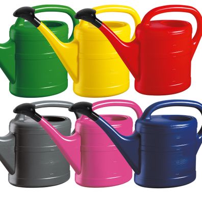 Gießkanne mit Brause 5 L Gartengießkanne Kunststoff Blumengießkanne viele Farben