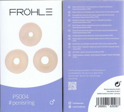 Fröhle Penisringe PS004 3er Set 16/21/26 mm