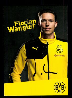 Florian Wangler Autogrammkarte Borussia Dortmund 2015-16 Original Sign + A 158629