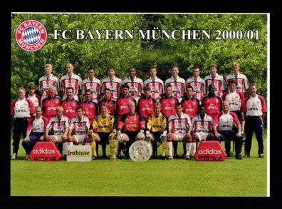 Sebastian Backer Autogrammkarte Bayern München 2000-01 Original Signiert