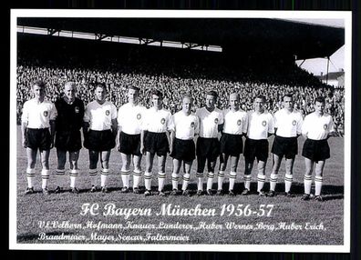 FC Bayern München Mannschaftskarte 1956-57