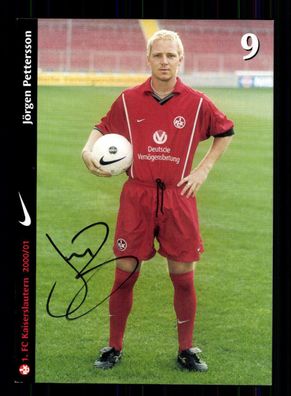 Jörgen Pettersson Autogrammkarte 1. FC Kaiserslautern 2000-01 Original + A 216129