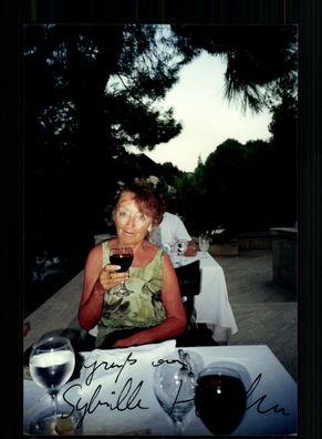 Sybille Hahn Foto Original Signiert + F 11151